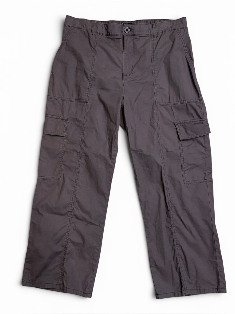 SANCTUARY Social Standard Women’s Portside Cargo Cropped Pant in Gray, XL - Picture 3 of 10